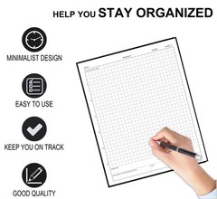 Engineering Notebook/Lab Notebook – 120 Pages Engineer Graph Paper Notebook w…