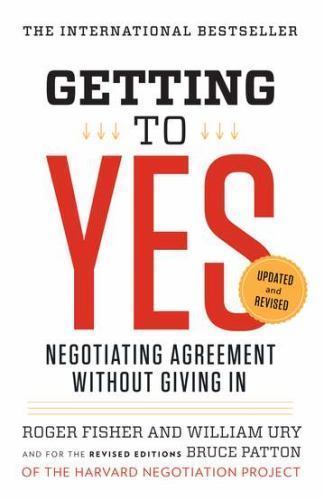 Getting to Yes: Negotiating – Paperback, by Fisher Roger; New
