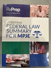 RxPrep California Law Summary for CPJE, 7th Edition (Like New)