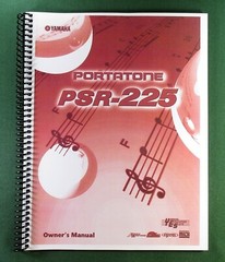 Yamaha PSR-225 Instruction Manual: 120 Pages & Protective Covers!