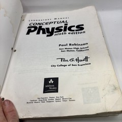 Laboratory Manual: Conceptual Physics by Paul G Hewitt: Used