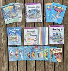 Abeka Language Arts 3 Grade 3 SET of 18 + Teaching Charts (Very Good)