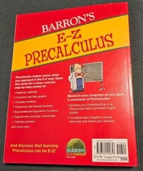 Barron’s Easy Way Ser.: E-Z Precalculus by Peter Eisen (2009, Trade…
