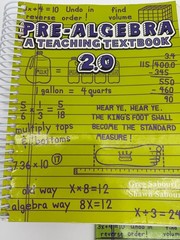 Pre-Algerba A Teaching Textbook by Greg Sabouri with Answer Booklet CD-Rom Set