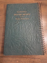Electric Motor Repair Robert Rosenberg Double Book Spiral Bound 1946