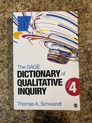 The SAGE Dictionary of Qualitative Inquiry – Paperback – VERY GOOD