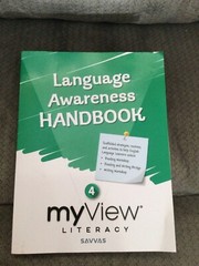 New Language Awareness Handbook, My View Literacy, 2021 Savvas Learning Co.