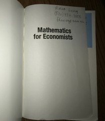 MATHEMATICS FOR ECONOMISTS BOOK VIVA NORTON STUDENT EDITION TEXTBOOK CARL SIMON