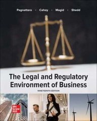 Loose Leaf for the Legal and Regulatory Environment of Business by Pagnattaro