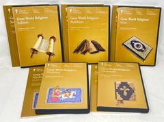 The Great Courses GREAT WORLD RELIGIONS Lot 5 Titles DVD + Guide Books Nice!