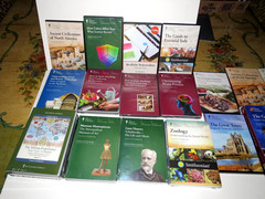 THE GREAT COURSES DVD LOT WITH BOOKS- LARGE GROUPING OF FACTORY SEALED SETS