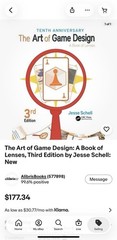 CRC Press The Art of Game Design 3rd Ed Book Jesse Schell 2019 Hardcover PB