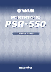 Yamaha PSR-550 Instruction Manual: 160 Pages & Protective Covers!
