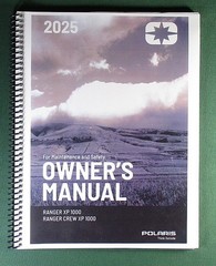 2025 Polaris Ranger Crew XP 1000 Owner’s Manual: 204 Pages & Protective Covers!