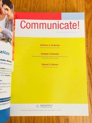 Communicate! Fourteenth Edition – Instructor’s Edition – Verderber & Sellnow