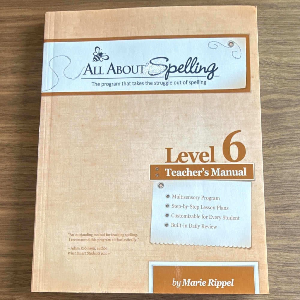 All About Learning Press All About Spelling Level 6 Teacher’s Manual PB 2014