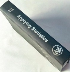 Vintage Applying Statistics Dan Lurie Roger H. Moore Hardcover 1994 Signed Black