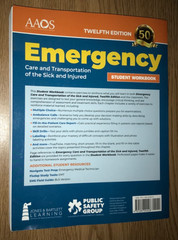 EMERGENCY CARE & TRANSPORTATION OF THE SICK & INJURED 12th EDITION BOOK (MARKED)
