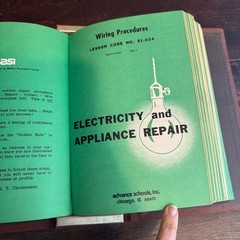 Vintage 50s 60s Advance Trades School ATS Electrical Training Binder