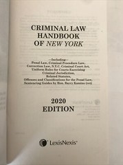 Criminal Law Handbook of New York 2020 Lexis Nexis Kamins