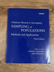 Wiley Series in Survey Methodology Ser.: Sampling of Populations, Solutions…