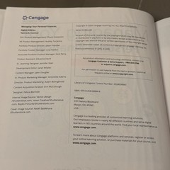 Managing Your Personal Finances By Tamra S. Conner. Cengage Learning Inc 8th ed.