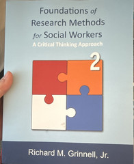 Foundations of Research Methods for Social Workers by Grinnell Jr. Paperback