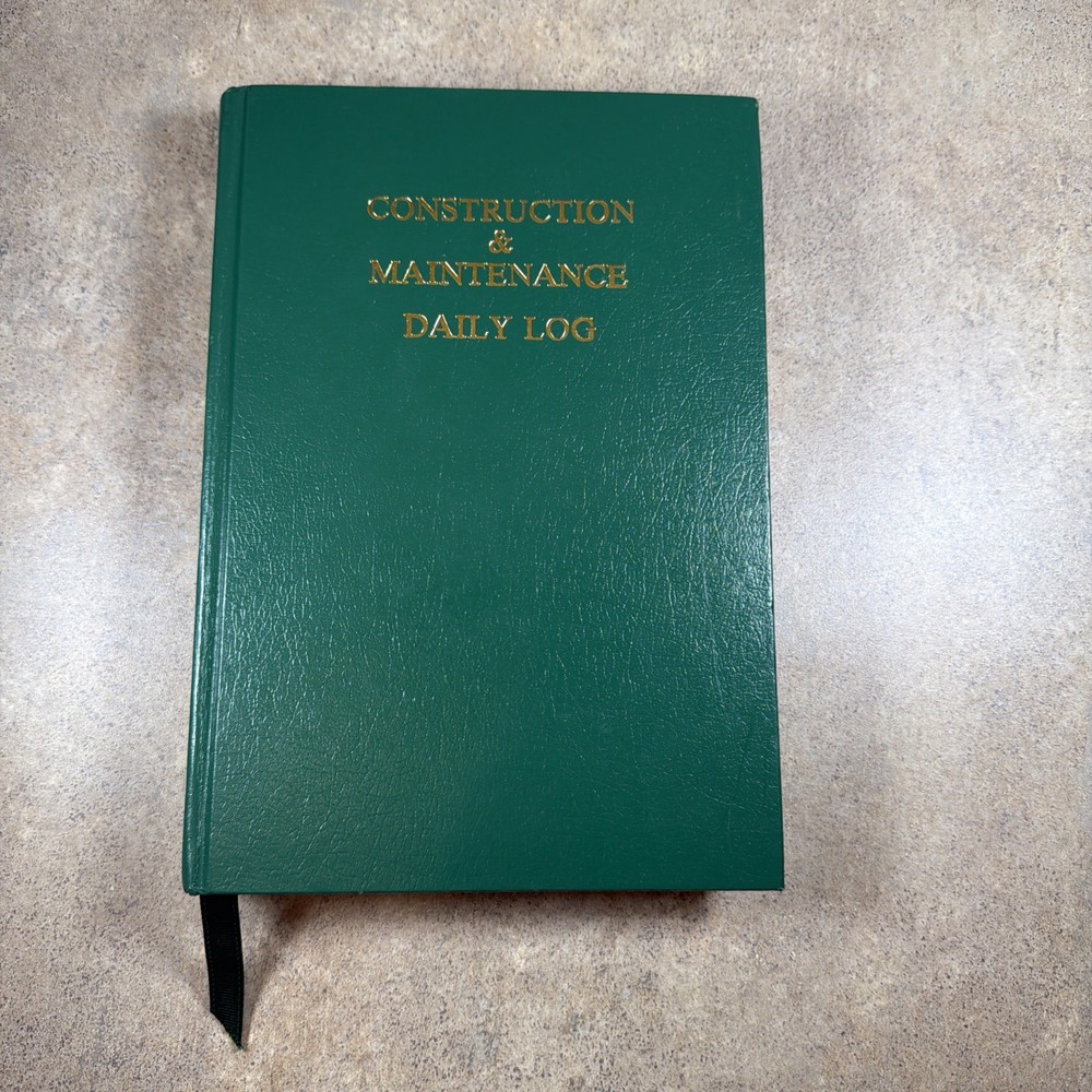 Construction and Maintenance Daily Log (7in. x 10in.) by Safety Meeting Outlines