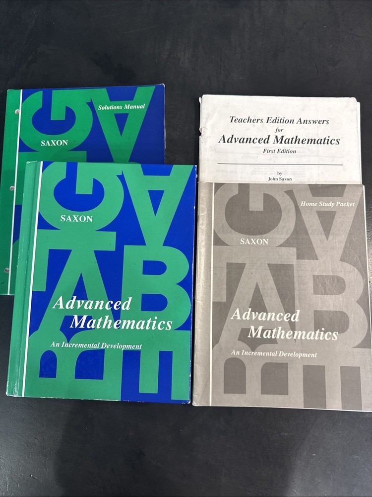 Saxon Advanced Mathematic Set Of 4 Books