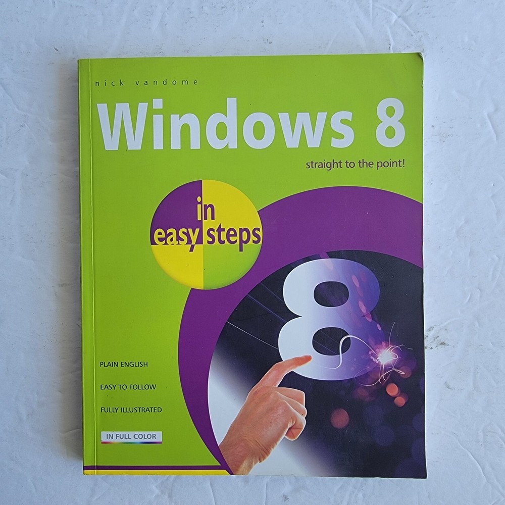 Windows 8 in easy steps – Paperback, by Vandome Nick – Very Good