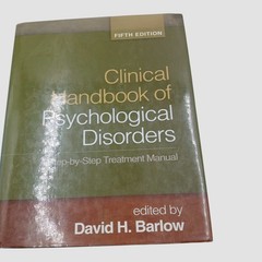 Clinical Handbook of Psychological Disorders: A Step-by-Step Treatment Manual