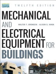 Mechanical and Electrical Equipment for Buildings – Hardcover – VERY GOOD