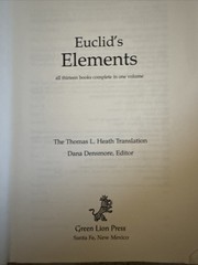 Euclid’s Elements by Euclides, Soft Cover