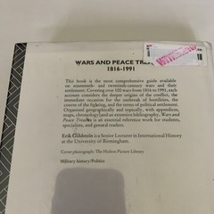 Wars and Peace Treaties: 1816 to 1991 by Erik Goldstein (English) Hardcover Book