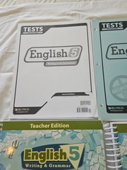 BJU English 5 Writing & Grammar, 3rd ed. Teacher Books Test & Key ( C)