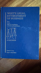 West’s Legal Environment of Business by Cross & Miller (1995, HC) 2nd Edition