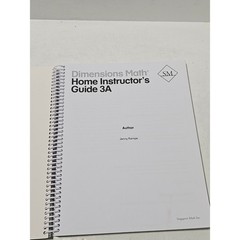 Dimensions Math Home Instructor’s Guide 3A Singapore Math Inc. Jenny Kempe 2021