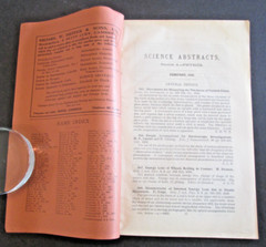 VTG 1929 Science Abstracts Section A. Physics Monthly Booklet 184 Pages