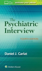The Psychiatric Interview Paperback Y256
