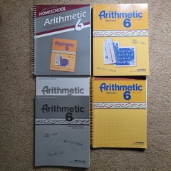 Abeka 6th Grade Math Set, 4th Edition, Teacher Keys and Student Books