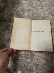 Robert Rosenberg Electric Motor Repair 2nd Ed Illustrated Hardcover 1970