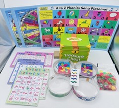 Sing Spell Read & Write, Games, Mats, Cards, Chest & Rare Vinyl Cars, Very Good