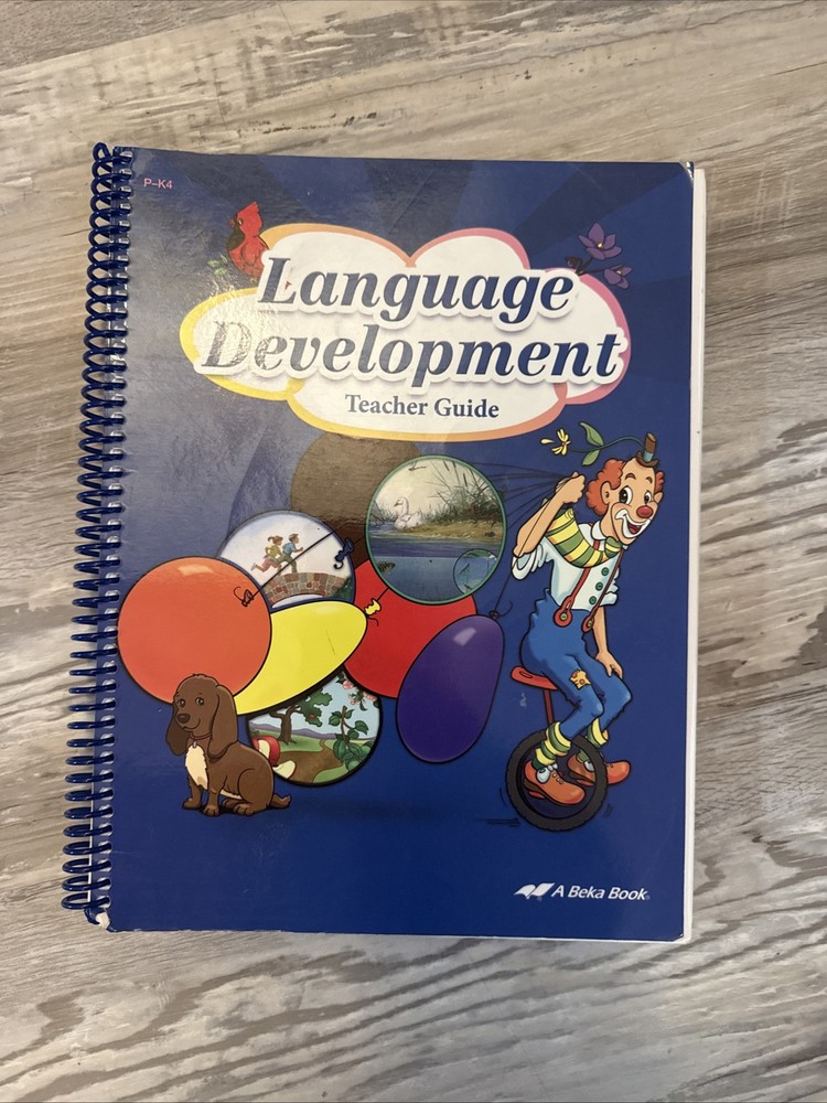 Abeka Language Development Teacher Guide P-K4 No Marks Inside