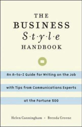 The Business Style Handbook: An A-to-Z Gui- Cunningham, 9780071382304, paperback