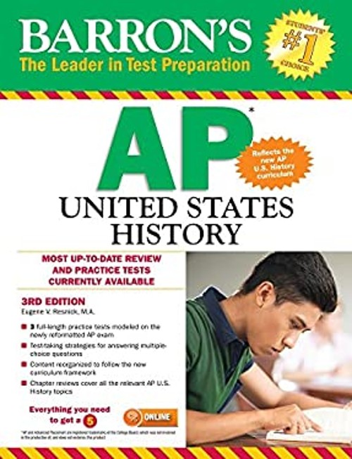 Barron’s AP United States History, 3rd edition Paperback Eugene V