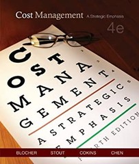 Cost Management : A Strategic Emphasis Hardcover