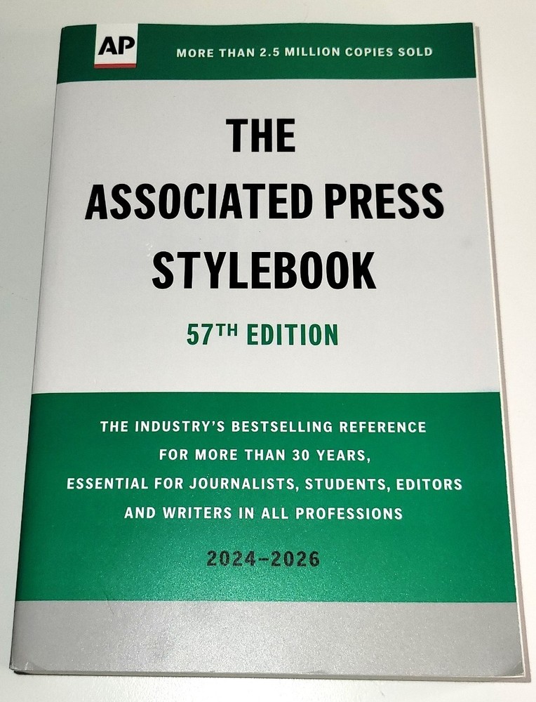Associated Press Stylebook 57th Edition 2024-2026 AP Writing & Editing Guide