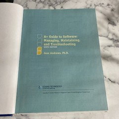 A+ Guide to Software by Jean Andrews (2012, Hardcover) “Very Good”