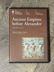The Great Courses Ancient Empires Before Alexander. R. Dise 18 CD & Guidebook LN