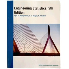 Engineering Statistics Textbook 2022 PB 5th Edition Wiley Custom Learning SSbks